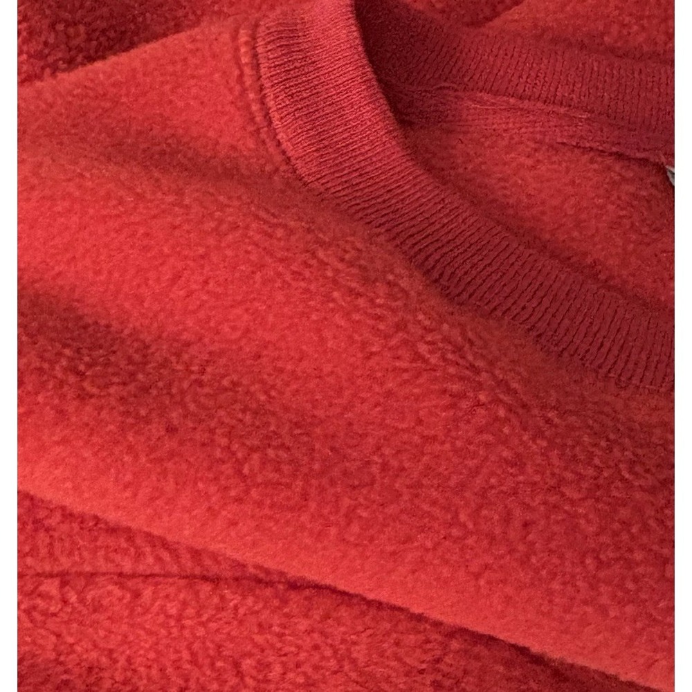 Vintage Disney Sweatshirt Mickey Mouse Adult Large Red Fleece Disney Store 90's - Picture 6 of 7
